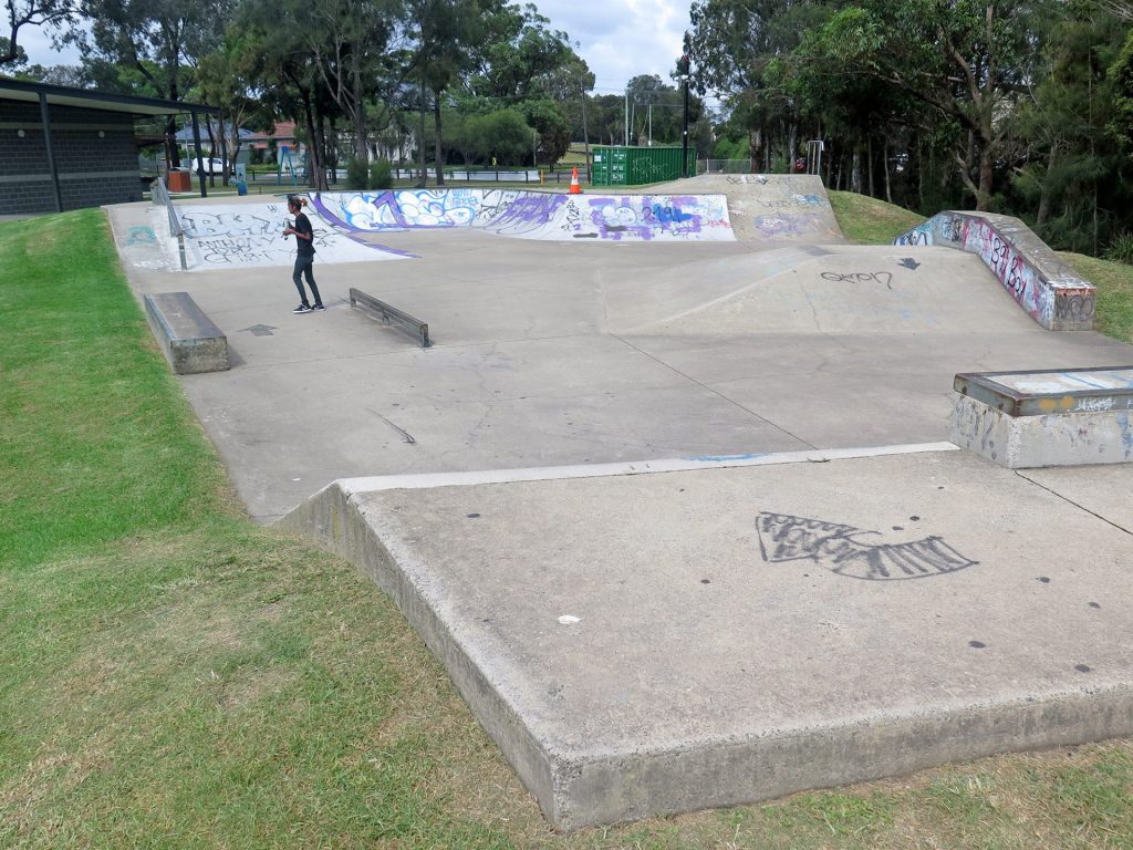 Original Strathfield Skatepark at Cooke Park NSW before the Eastbywest inspection, repairs and extension